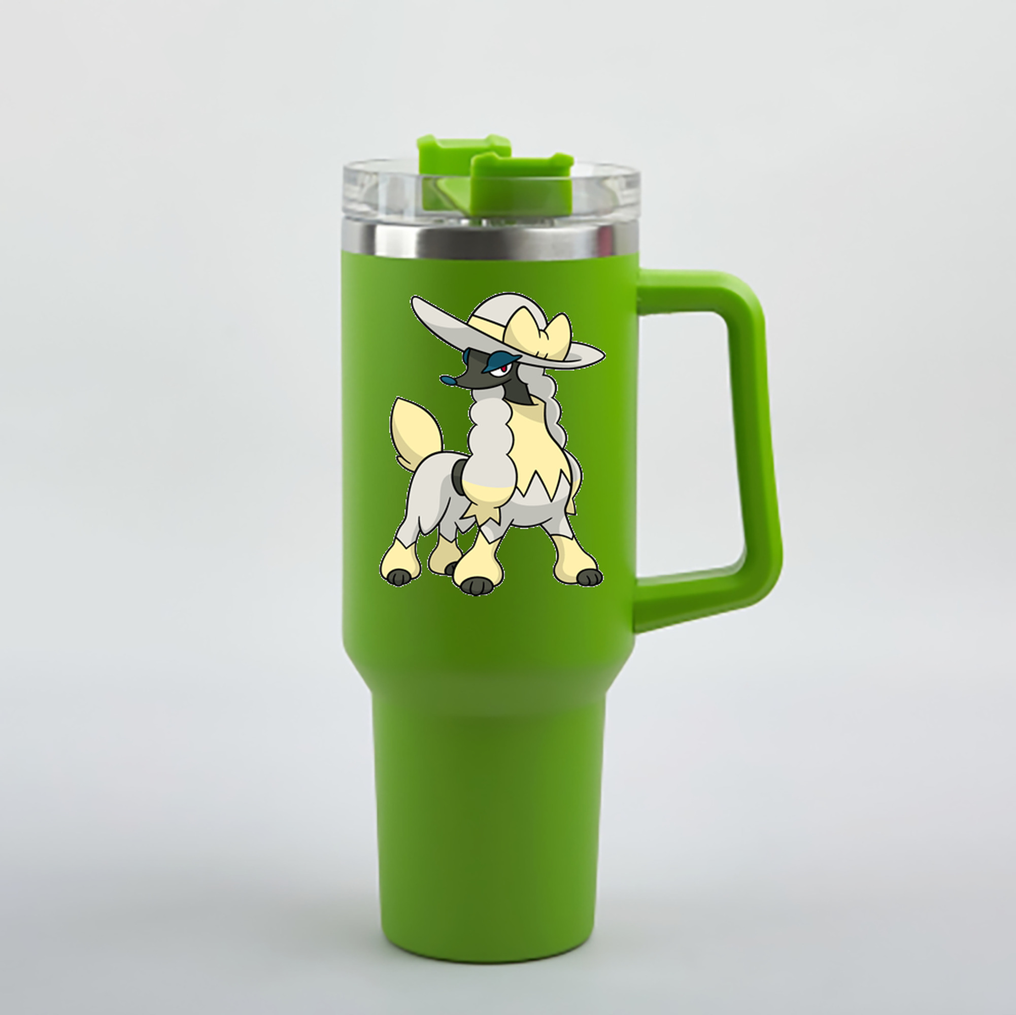 （画像用） ポケットモンスター Pokémon 1200mL車用タンブラー - クリスタルステッカー（プラスチックストロー付き）